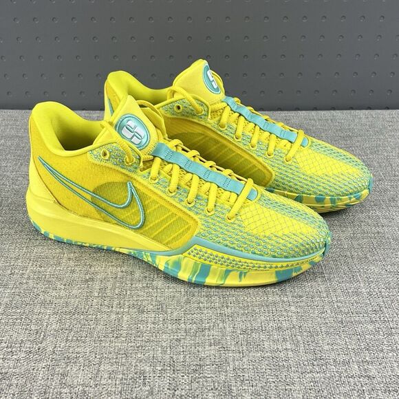Nike Sabrina 1 By You Yellow Teal New Sneakers FJ4036-900 Mens 9.5 / WMNS 11 - Picture 7 of 11